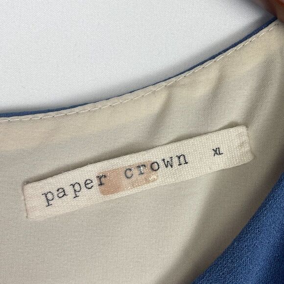 Paper Crown Maternity Short Sleeve Peplum Hem Short Sleeve Sheath Dress XL - Picture 7 of 8